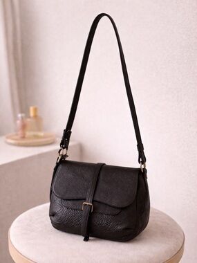 Radley London Black Leather Crossbody Bag Adjustable Strap Everyday Purse